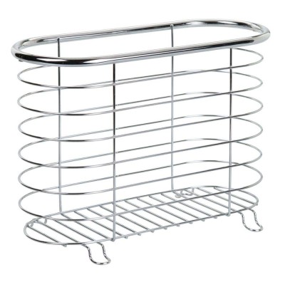 Metal Stainless Steel Bathroom Magazine Storage Rack Holder and Organizer