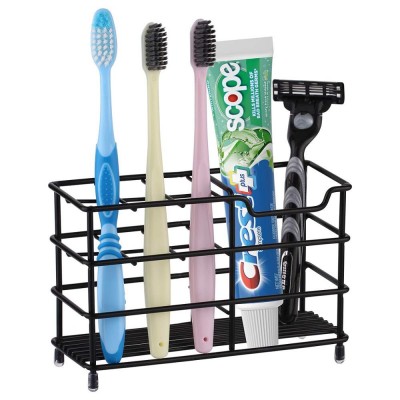 Toothbrush Holder Stainless Steel Tooth Brush Holder for Bathroom, Multi-Functional 7 Slots for Toothpaste Razor Stand