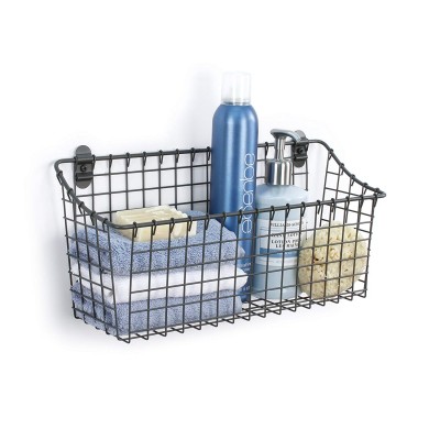 Bathroom Organizer Wall Mount steel Storage Basket