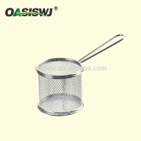 China Manufacture production stainless steel deep Fryer Basket&mini fry basket &stainless steel deep frying basket